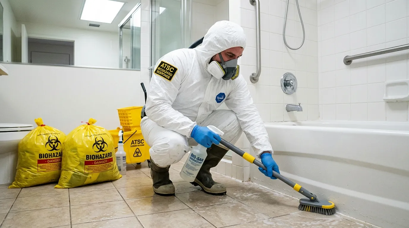 Decontamination equipment deployed for Blood Cleanup in Ladera Heights